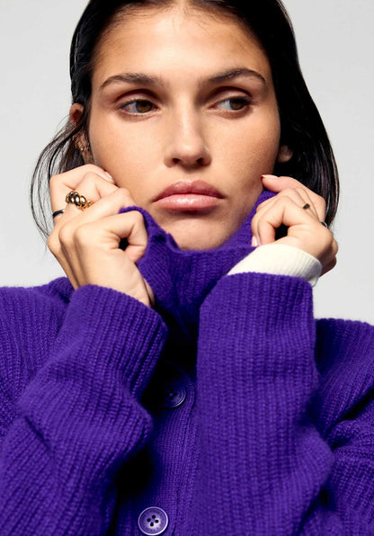 Cardigan Permwpc02132 Velvet-Purple