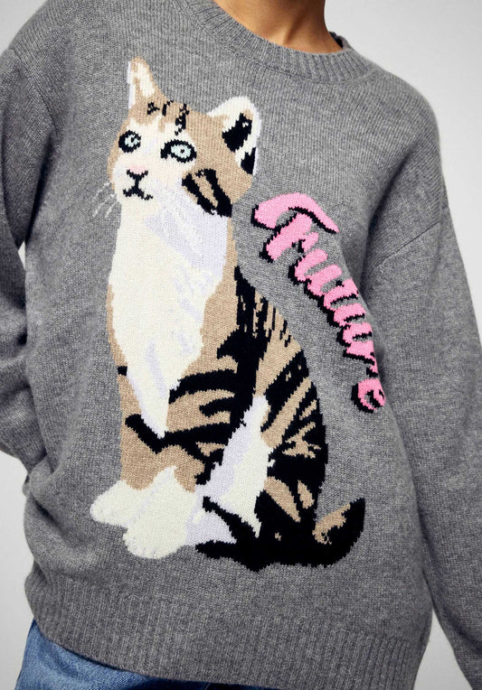 Pullover 2501wpr03293 Gris-Chine-Fonce-H