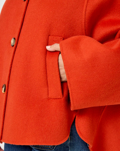 FIVE | Maya Coat in Amber - Oversized Wool Outerwear