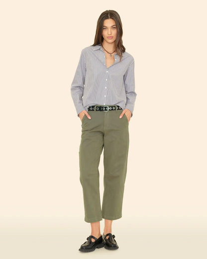 Xirena | Rancho Pant in - Cropped Barrel Leg Army-Green