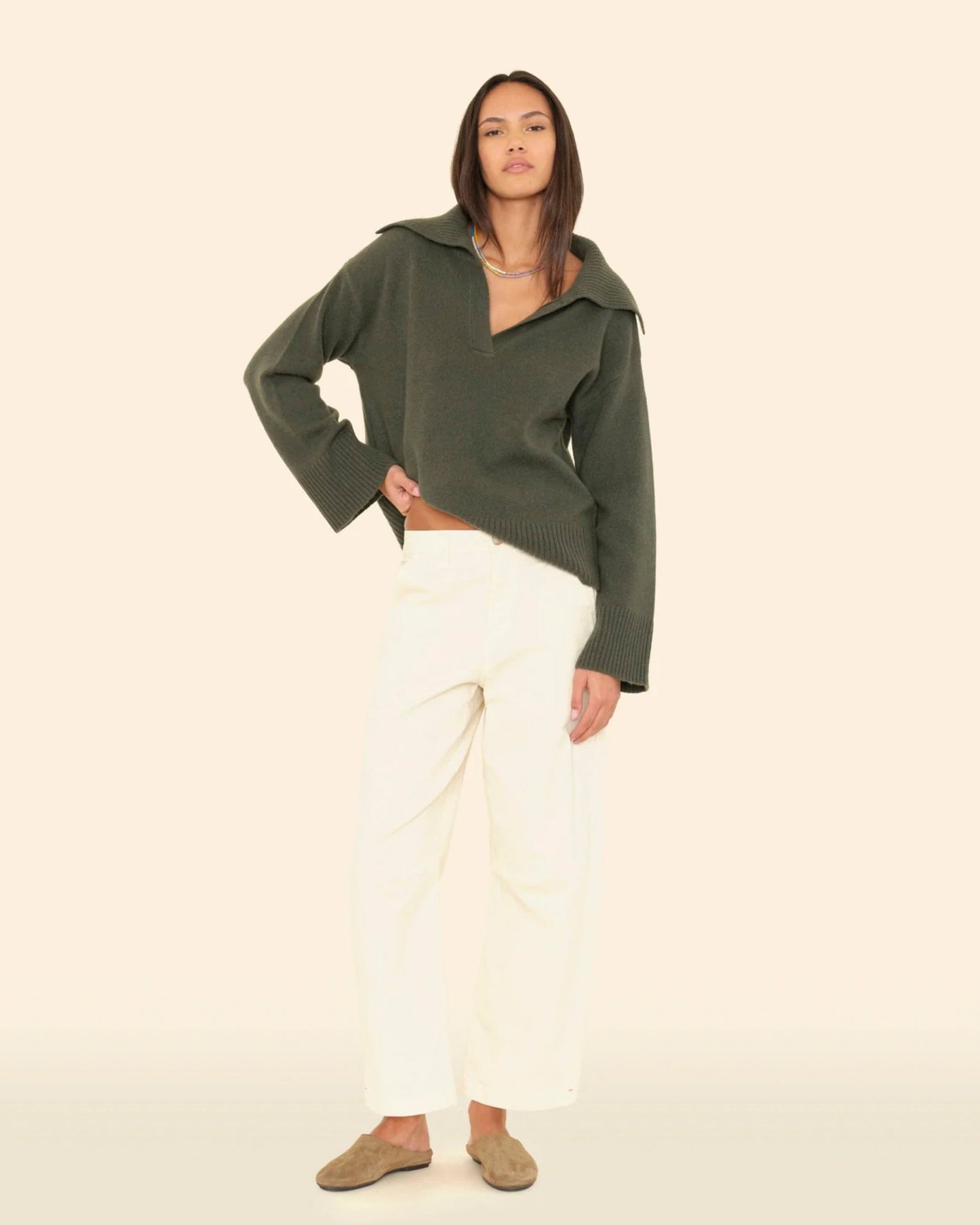 Xirena | Rancho Pant in Vintage-Washed Off-White