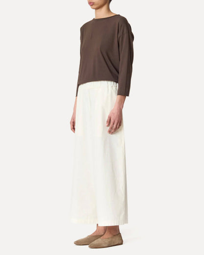 Labo Art | Tapered Poplin Pants - Ivory Avorio