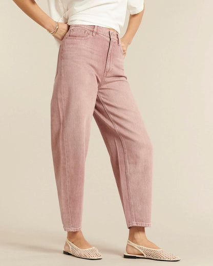 LAB DIP | Jemma High-Waist Balloon Jeans - Hand-Dyed Black