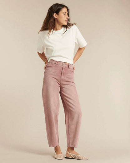 LAB DIP | Jemma High-Waist Balloon Jeans - Hand-Dyed Black