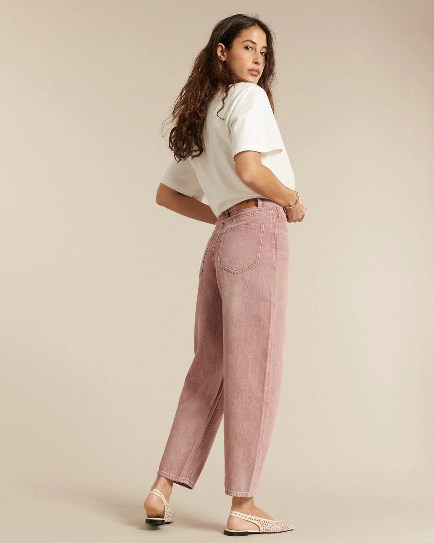 LAB DIP | Jemma High-Waist Balloon Jeans - Hand-Dyed Black