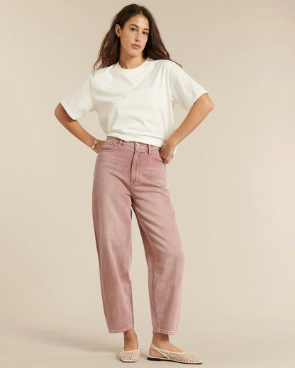 LAB DIP | Jemma High-Waist Balloon Jeans - Hand-Dyed Black
