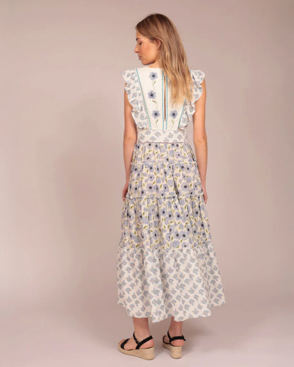 Luna Llena | Structured Column Dress - Deep Indigo