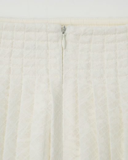 Atelier Edition | Stitch Pleat Skirt - Ivory