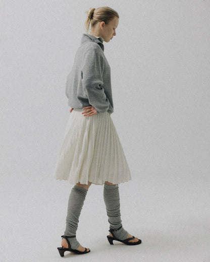 Atelier Edition | Stitch Pleat Skirt - Ivory