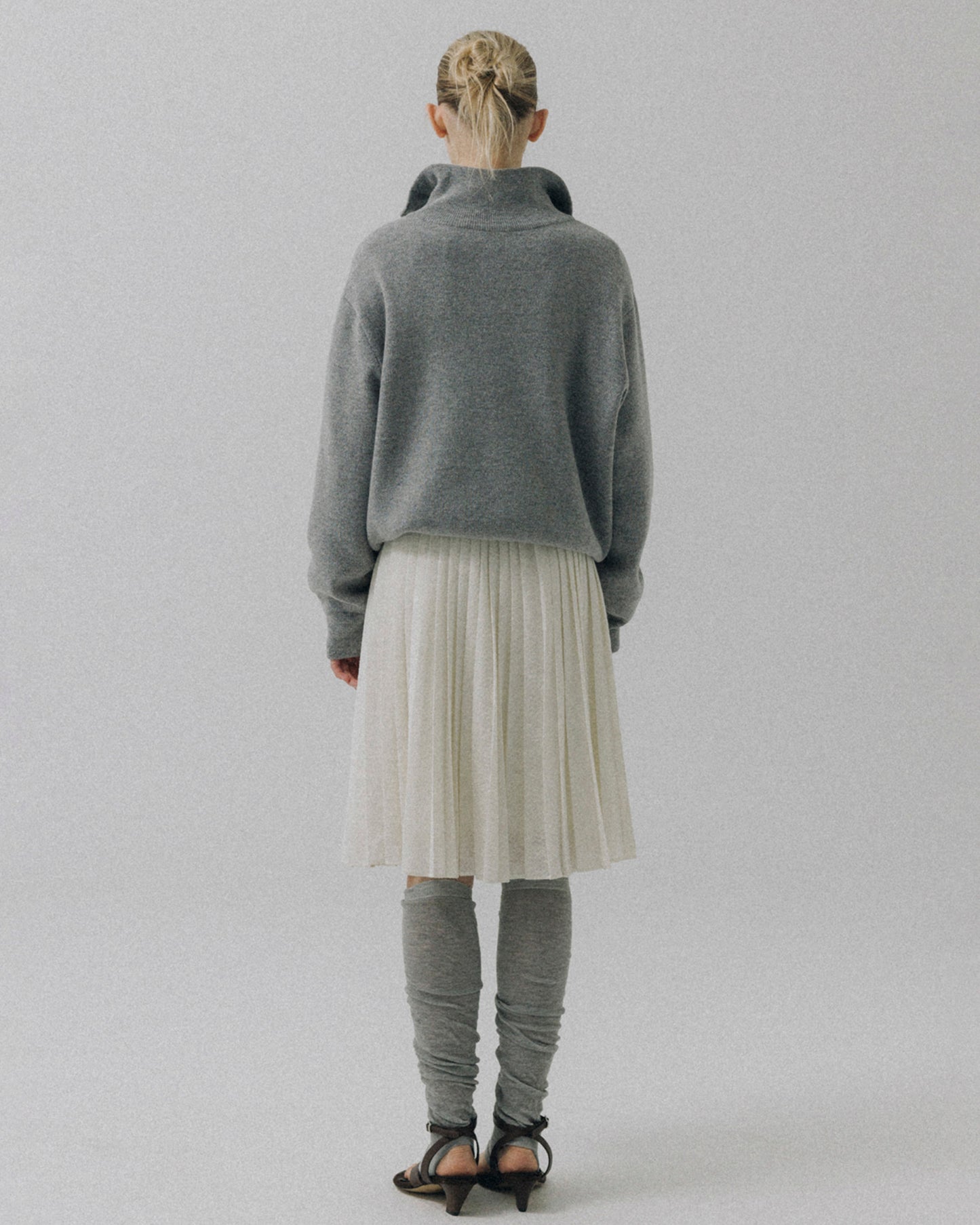 Atelier Edition | Stitch Pleat Skirt - Ivory