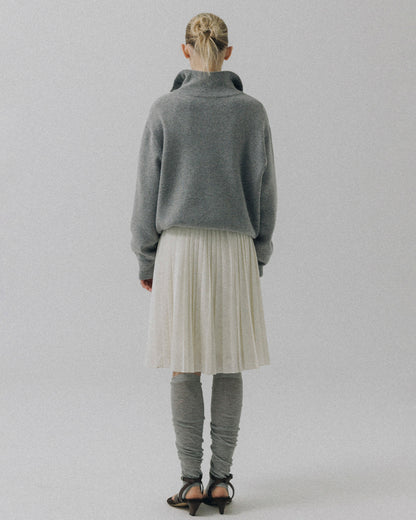 Atelier Edition | Stitch Pleat Skirt - Ivory