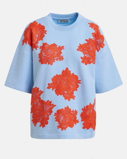 Essentiel Antwerp | Jista T-Shirt - Relaxed Cotton Jersey Lake-View