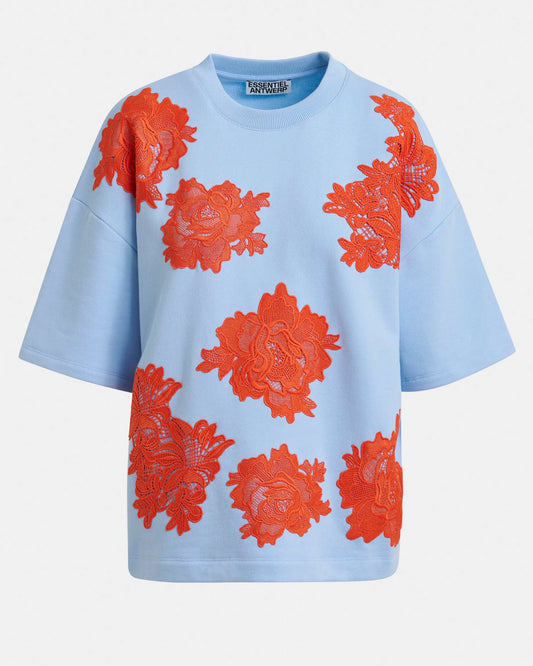 Essentiel Antwerp | Jista T-Shirt - Relaxed Cotton Jersey Lake-View