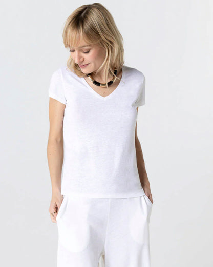 Majestic | Boatneck Jersey Tee - White