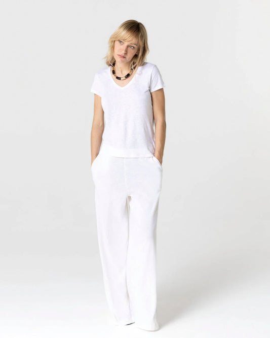 Majestic | Boatneck Jersey Tee - White