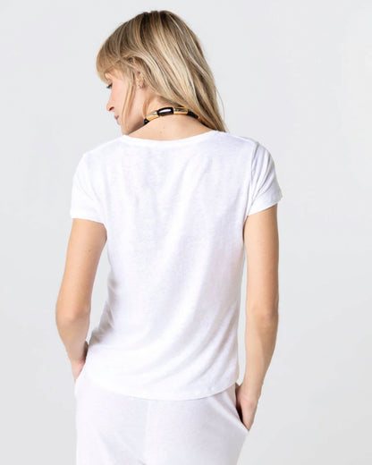 Majestic | Boatneck Jersey Tee - White