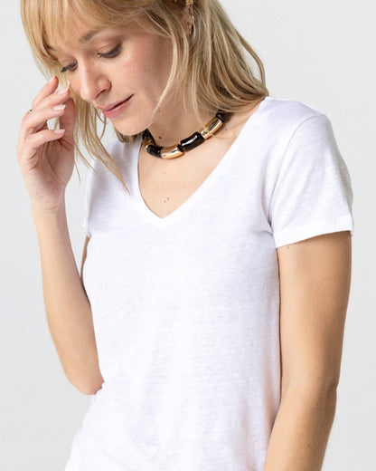Majestic | Boatneck Jersey Tee - White