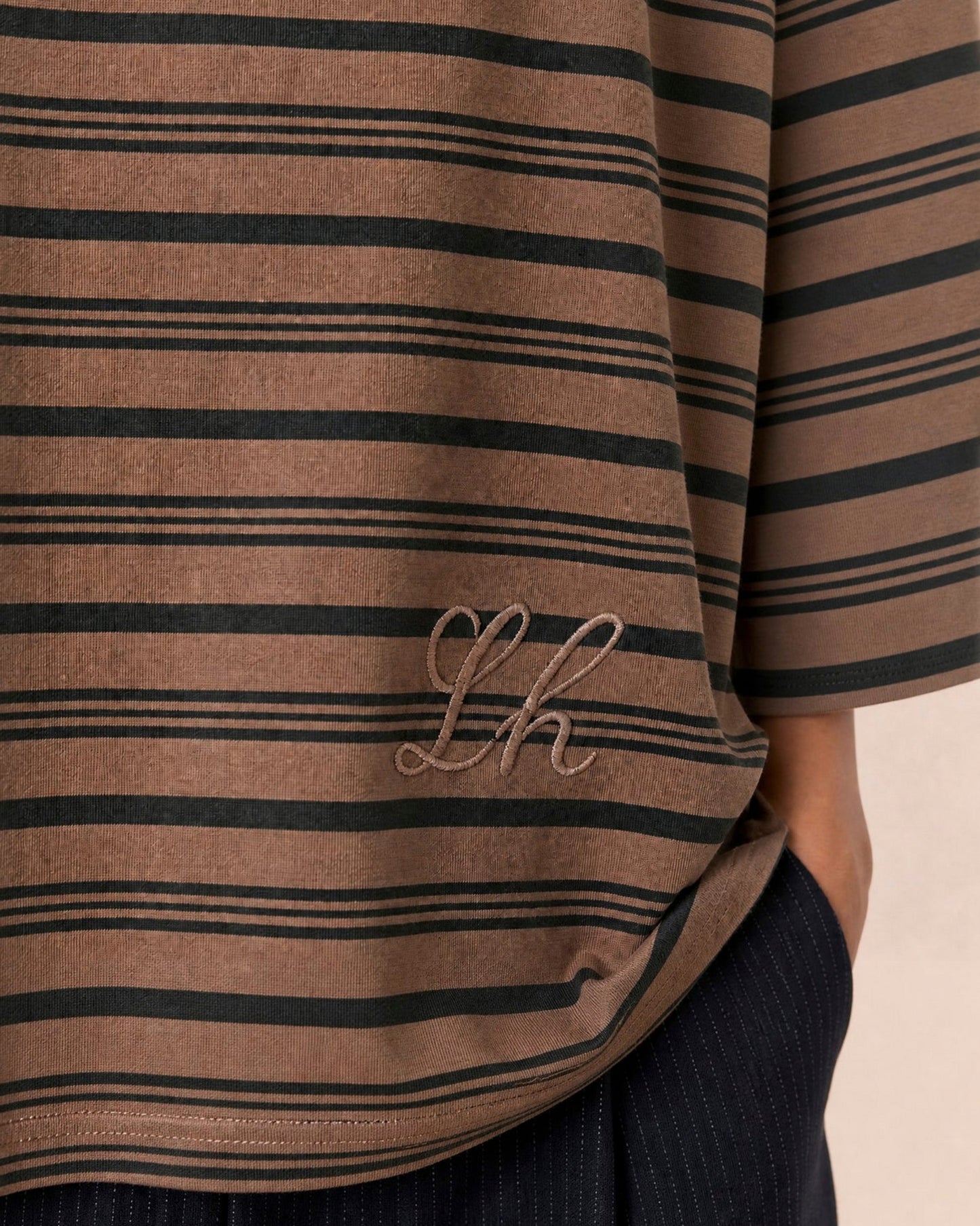 Leon & Harper | Tano Cotton T-Shirt - Stretch Jersey Grey