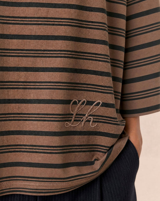 Leon & Harper | Tano Cotton T-Shirt - Stretch Jersey Grey