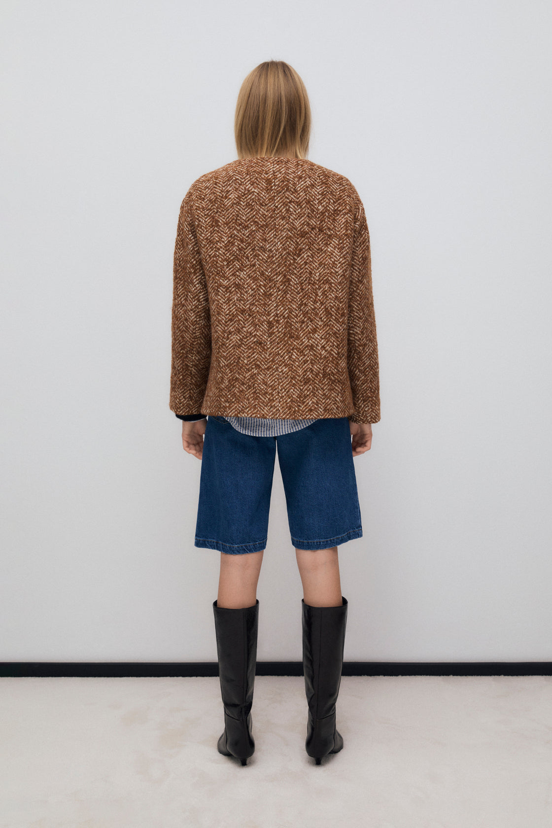 The New Society | Daniela Blazer in Wool Camel-Touch