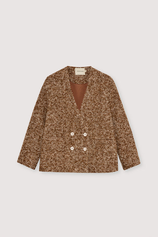 The New Society | Daniela Blazer in Wool Camel-Touch
