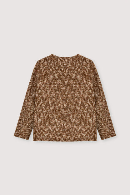 The New Society | Daniela Blazer in Wool Camel-Touch