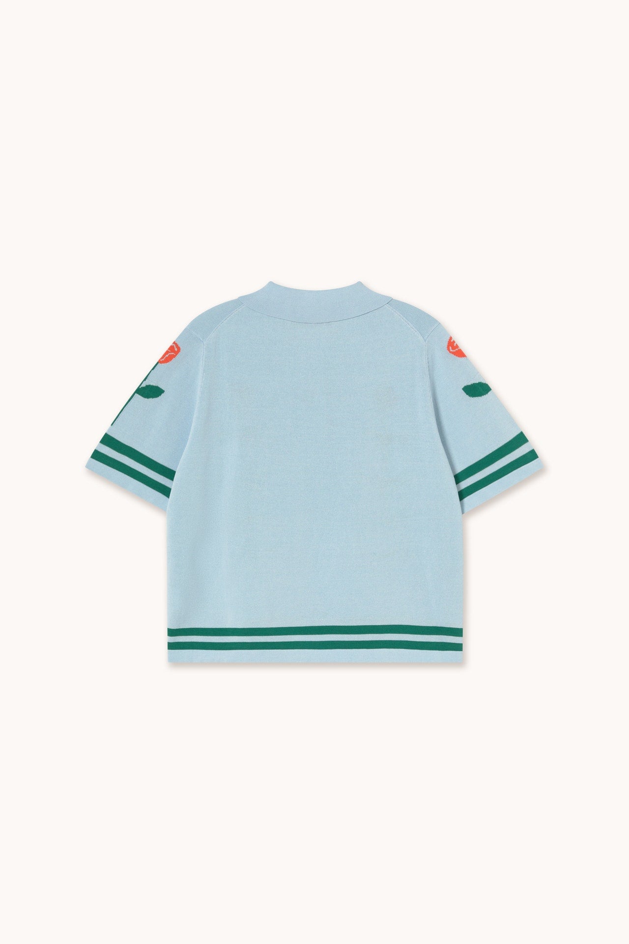 The Tiny Big Sister | Chloe Roses Polo - Light Blue