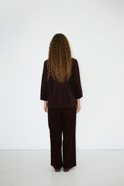 Aw25-628 Corduroy Wide Tr Burgundy