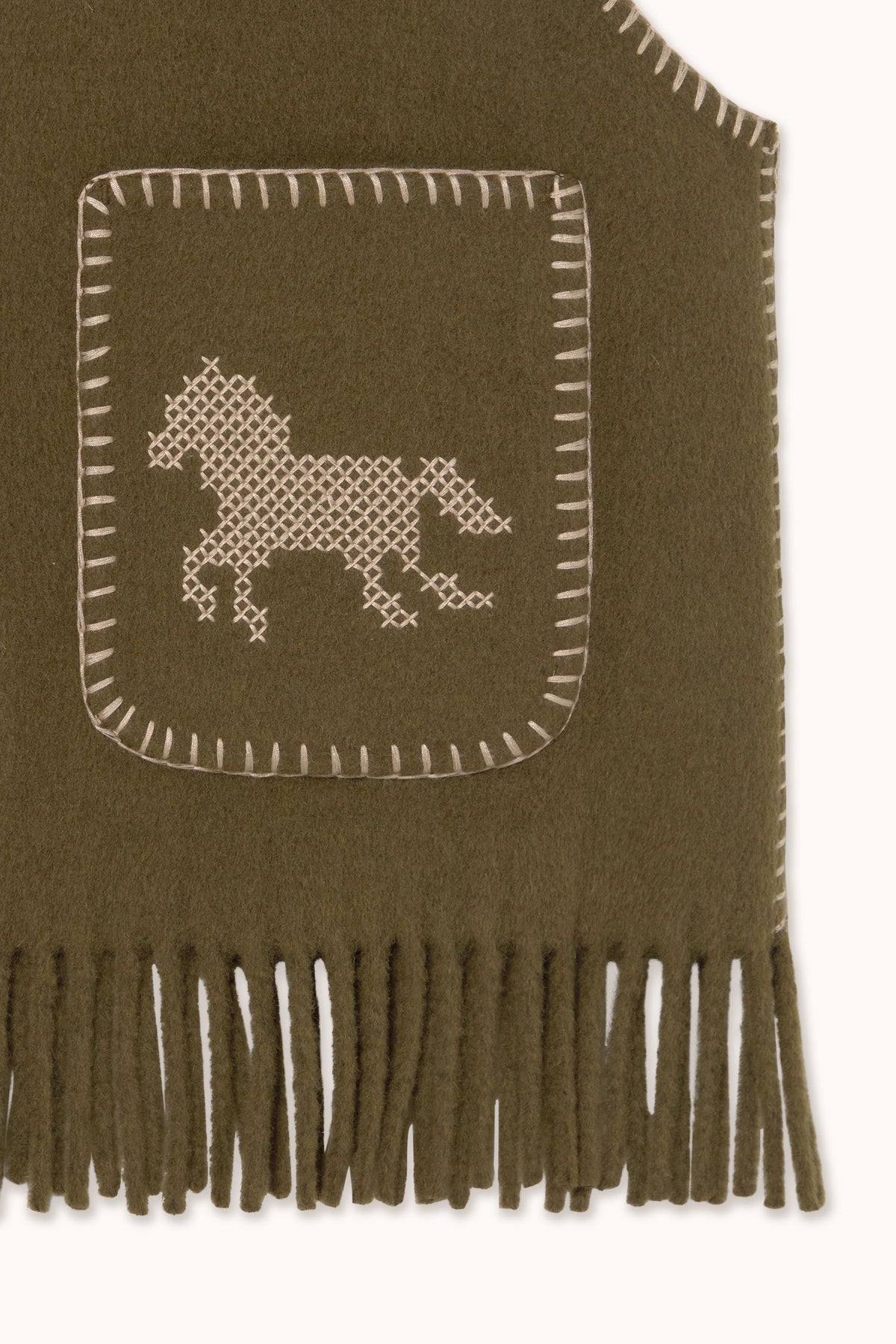 THE TINY BIG SISTER-669 HORSES EMB VEST-DARK KHAKI_03.jpg