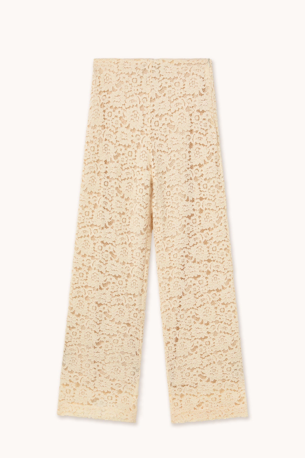 Aw25-603 Lace Wide Trouse Light-Cream