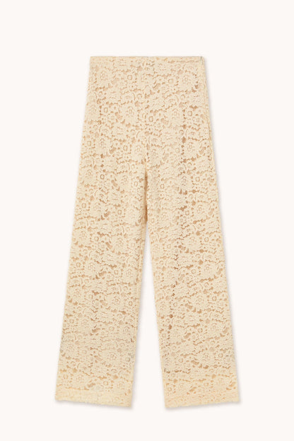 Aw25-603 Lace Wide Trouse Light-Cream
