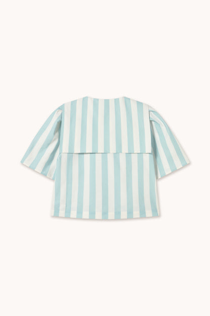 Blouse Sailor Neck Blou Pretty-Blue