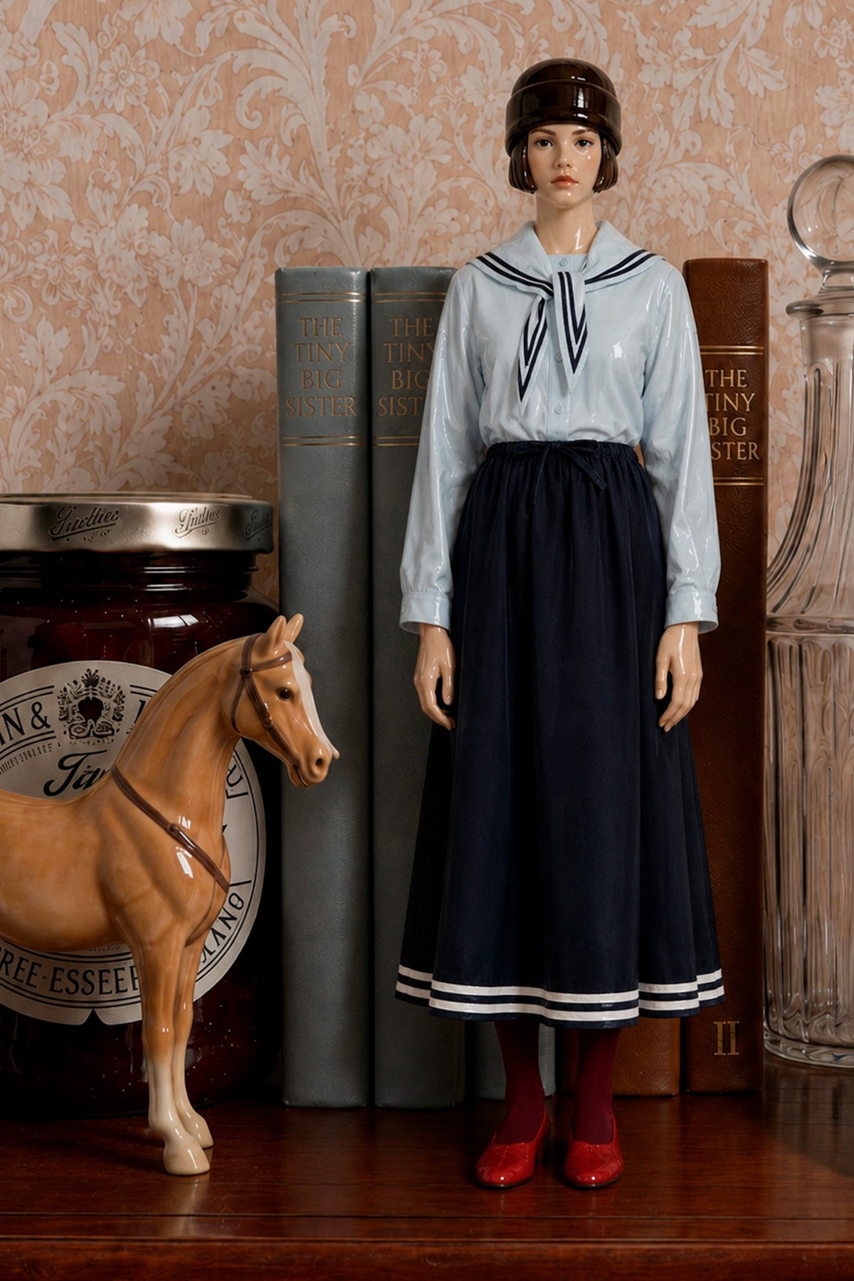 THE TINY BIG SISTER-669 SCARF NECK BLOUSE 742-PRETTY BLUE_06.jpg