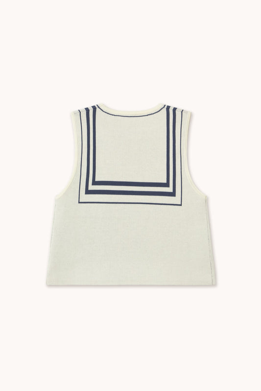 Blouse Scarf Top Off-White