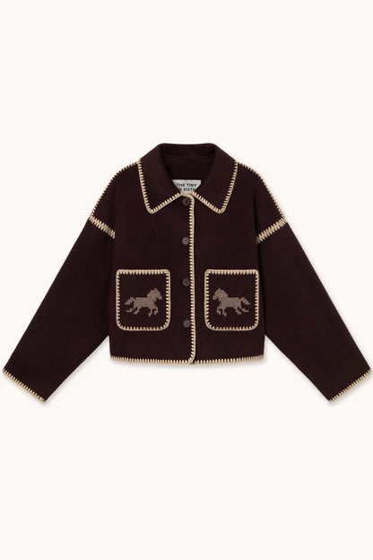 THE TINY BIG SISTER-669 SHORT HORSES EMB COAT-CHARCOAL_01.jpg