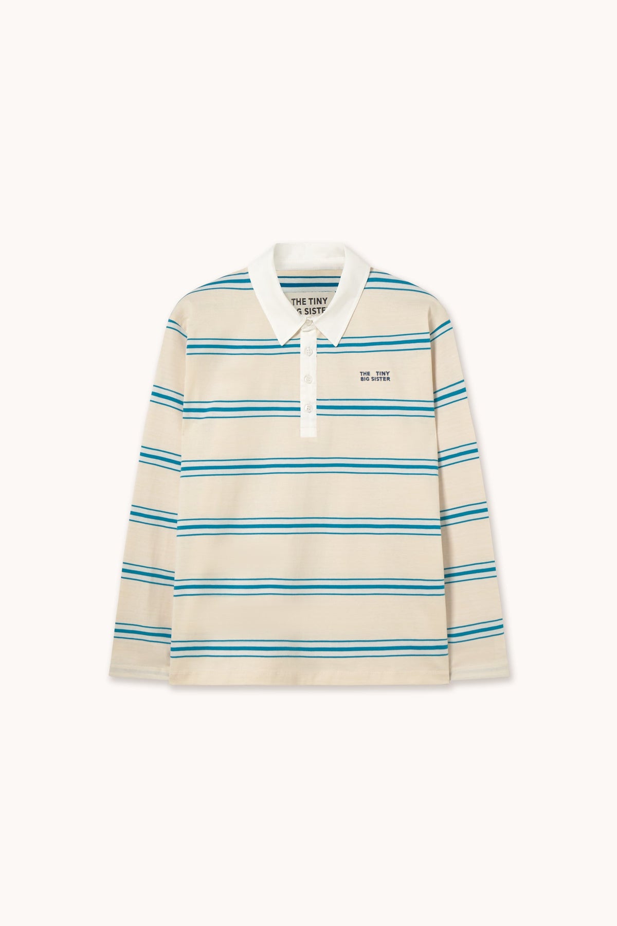 THE TINY BIG SISTER-669 STRIPED POLO TEE-LIGHT CREAM_01.jpg