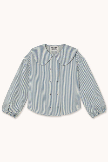 Aw25-661 Striped Shir 611 Light-Cream-Stone