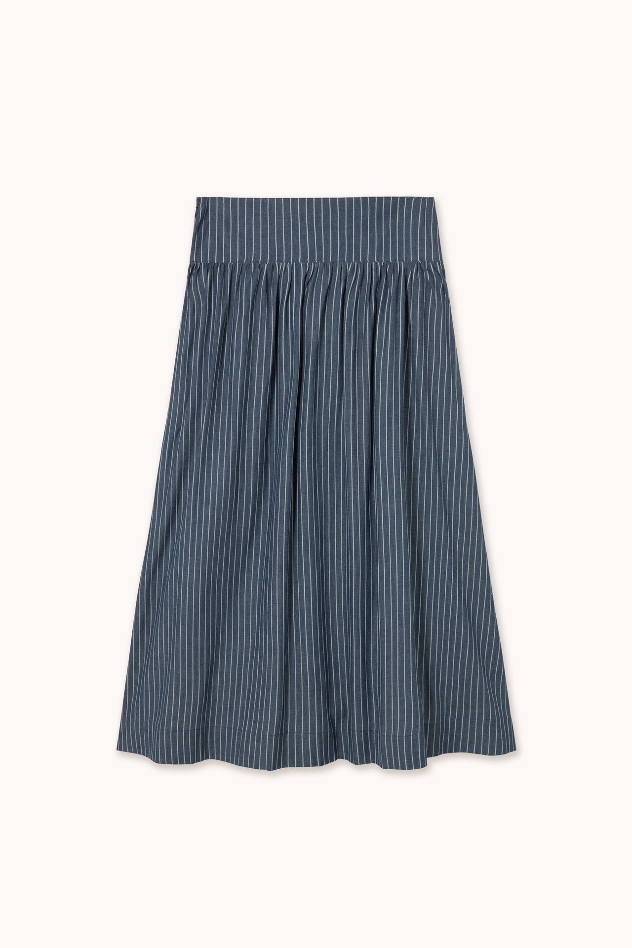 THE TINY BIG SISTER | Striped Maxi Skirt - Light Navy