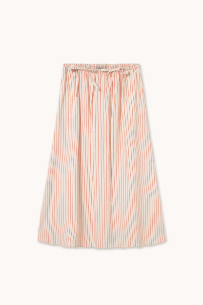 Skirt Stripes Bow Skir Off-White