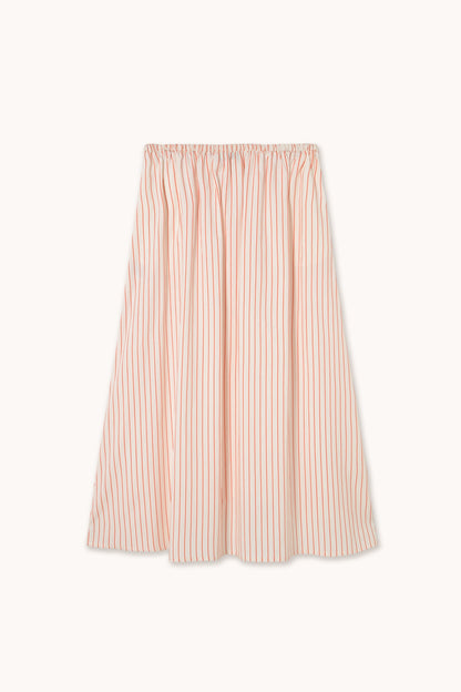 Skirt Stripes Bow Skir Off-White