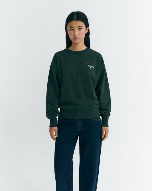 Sweatshirt Jodie F Jodie Flower Tm Green