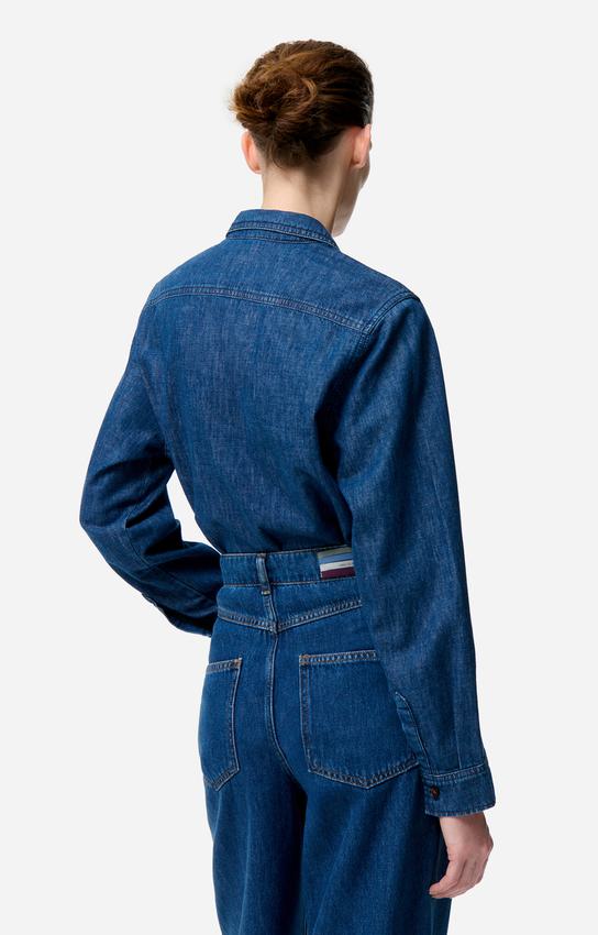 Denim Shirt 1hva28-v09174 Royal