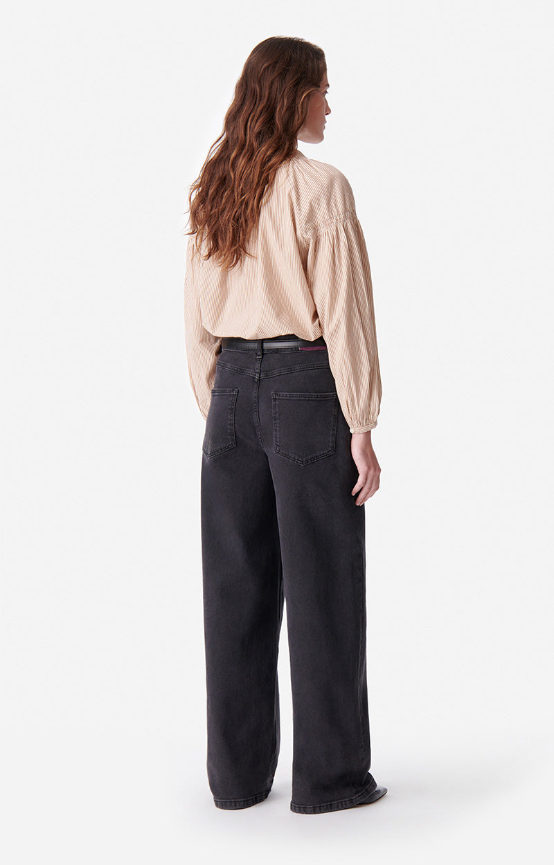Vanessa Bruno | Bilbao High-Rise Wide Leg Jeans - Black