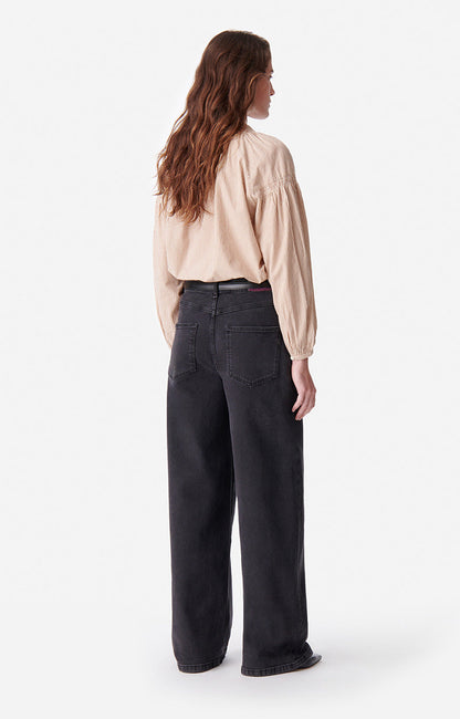 Vanessa Bruno | Bilbao High-Rise Wide Leg Jeans - Black