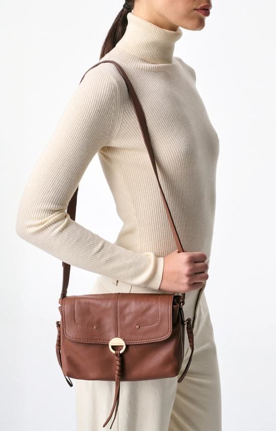 Vanessa Bruno | Othilia Flap Shoulder Bag - Lambskin Havane