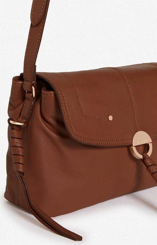 Vanessa Bruno | Othilia Flap Shoulder Bag - Lambskin Havane