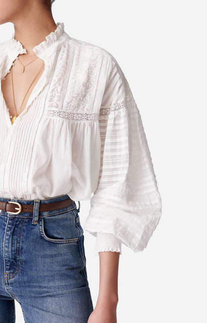 Vanessa Bruno | Dahlia Blouse - Sculptural Cotton Volume Blanc