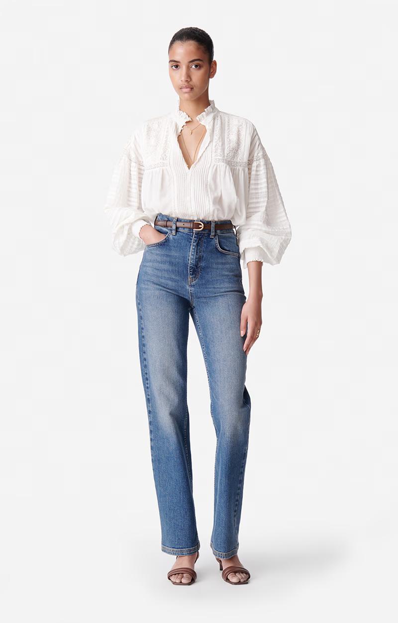 Vanessa Bruno | Dahlia Blouse - Sculptural Cotton Volume Blanc