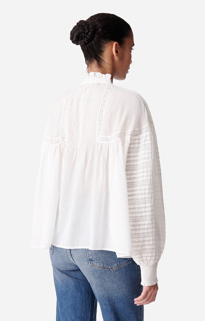 Vanessa Bruno | Dahlia Blouse - Sculptural Cotton Volume Blanc