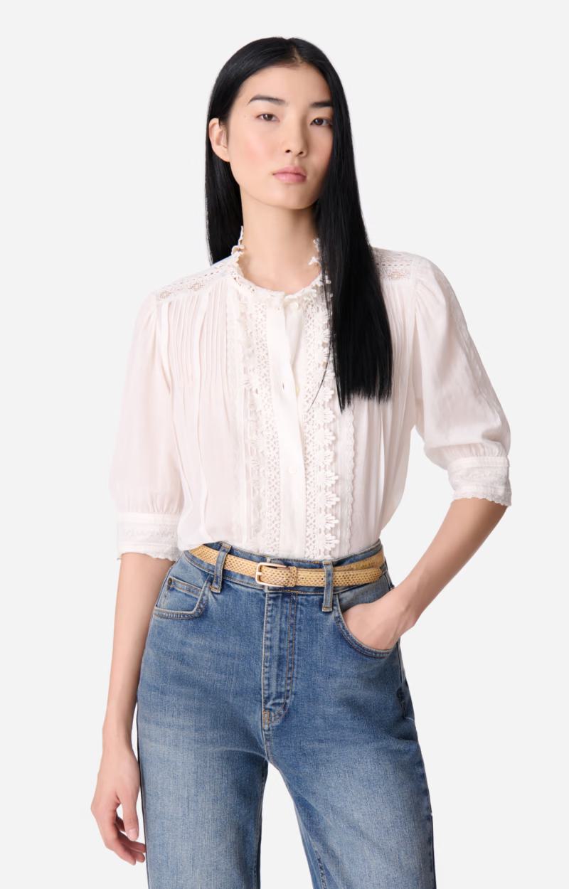 Vanessa Bruno | Arseneneo Embroidered Cotton Blouse - White
